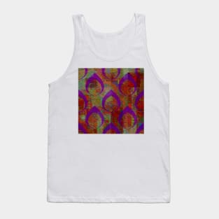 Purple Teardrops on Texture Tank Top